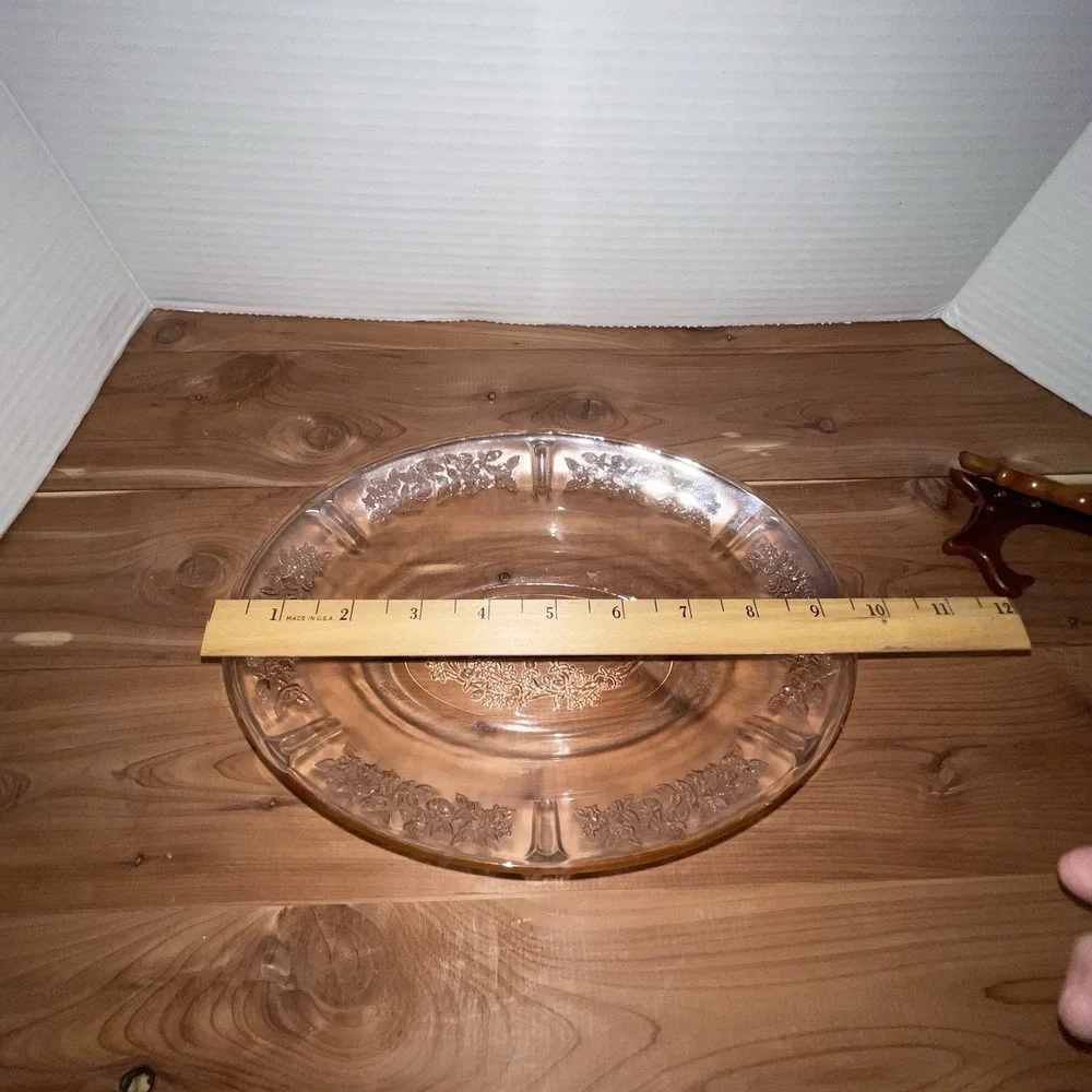 3 Piece Vintage Pink Depression Glass Serving Bowls- Federal Glass